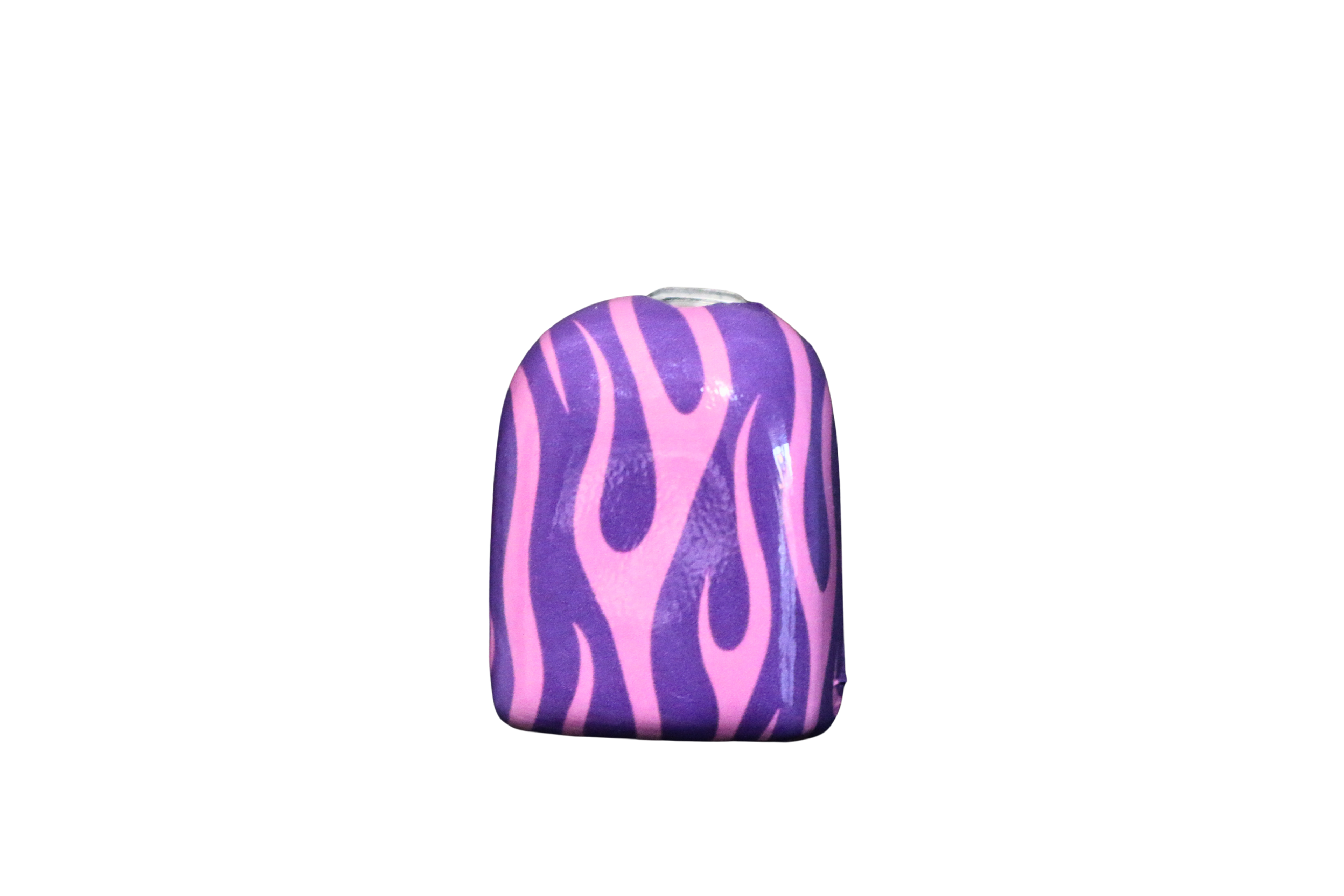 Reusable Omnipod Pod Cover - Purple/Pink Flames