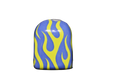 Reusable Omnipod Pod Cover - Blue/Yellow Flames